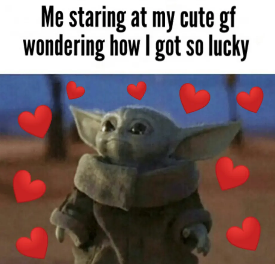 Meme about being cute with a girlfriend